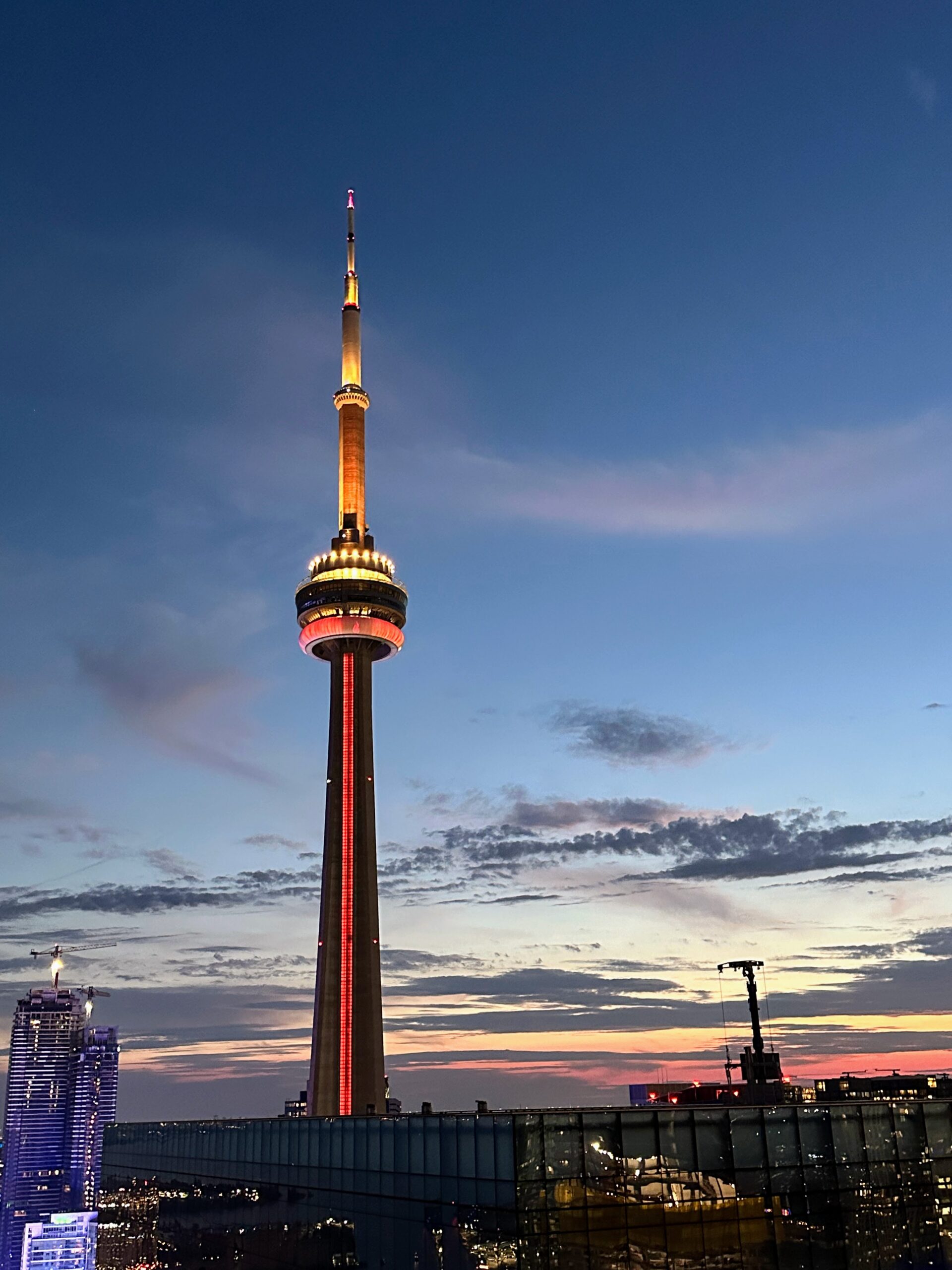 CN Tower in Red